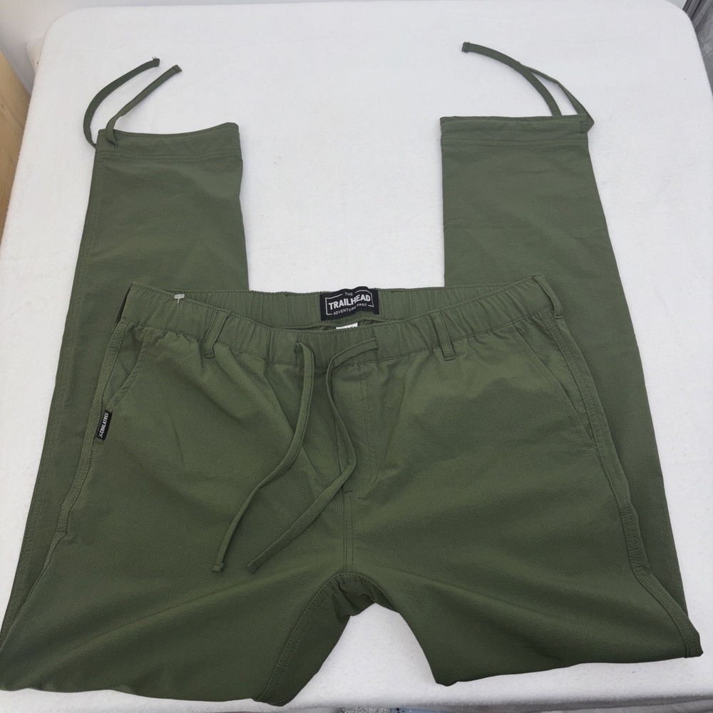 Coalatree Men's Pants XL Green Trailhead Adventure Pant Hiking Stretch Quick Dry